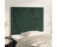 Galvūgalis, 2vnt.,tamsiai žalios spalvos, 90x5x78/88cm, aksomas