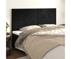 Galvūgalis, 4vnt., juodos spalvos, 100x5x78/88cm, aksomas