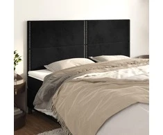 Galvūgalis, 4vnt., juodos spalvos, 100x5x78/88cm, aksomas