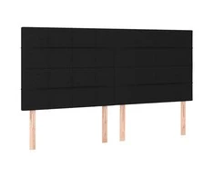 Galvūgalis, 4vnt., juodos spalvos, 80x5x78/88cm, audinys