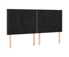 Galvūgalis, 4vnt. juodos spalvos, 90x5x78/88cm, aksomas