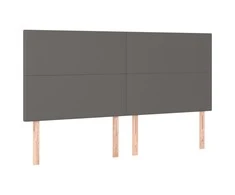 Galvūgalis, 4vnt., pilkos spalvos, 100x5x78/88 cm, dirbtinė oda