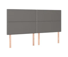 Galvūgalis, 4vnt., pilkos spalvos, 100x5x78/88 cm, dirbtinė oda