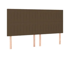 Galvūgalis, 4vnt., tamsiai rudos spalvos, 80x5x78/88cm, audinys