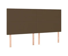 Galvūgalis, 4vnt., tamsiai rudos spalvos, 100x5x78/88cm,audinys