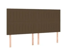 Galvūgalis, 4vnt., tamsiai rudos spalvos, 100x5x78/88cm,audinys