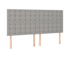 Galvūgalis, 4vnt.,šviesiai pilkos spalvos,90x5x78/88cm, audinys