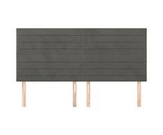 Galvūgalis, 4vnt.,tamsiai pilkos spalvos, 80x5x78/88cm, aksomas