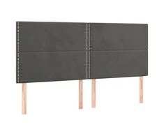 Galvūgalis, 4vnt.,tamsiai pilkos spalvos, 80x5x78/88cm, aksomas