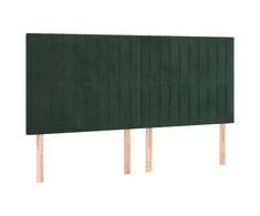 Galvūgalis, 4vnt.,tamsiai žalios spalvos, 90x5x78/88cm, aksomas