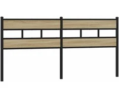 Pakaitinis galvūgalis, ąžuolo spalvos, 180cm, geležis ir apdirbta mediena