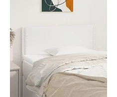Galvūgalis, baltos spalvos, 100x5x78/88 cm, dirbtinė oda