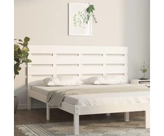 Galvūgalis, baltos spalvos, 150x3x80cm, pušies medienos masyvas