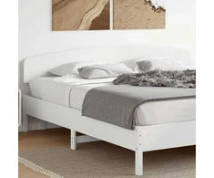 Galvūgalis, baltos spalvos, 200cm, pušies medienos masyvas