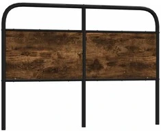 Pakaitinis galvūgalis, dūminio ąžuolo spalvos, 135 cm, plienas ir mediena