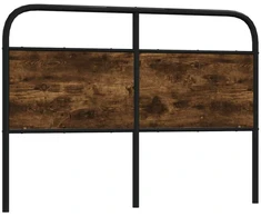 Pakaitinis galvūgalis, dūminio ąžuolo spalvos, 140 cm, plienas ir mediena