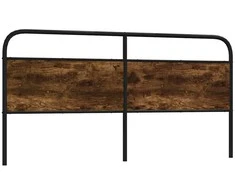 Pakaitinis galvūgalis, dūminio ąžuolo spalvos, 180 cm, plienas ir mediena