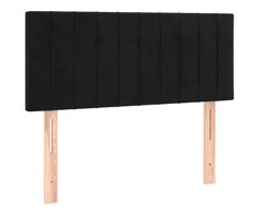 Galvūgalis, juodos spalvos, 90x5x78/88cm, aksomas