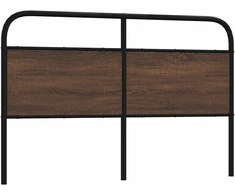 Pakaitinis galvūgalis, ruda ąžuolo, 160cm, apdirbta mediena ir plienas