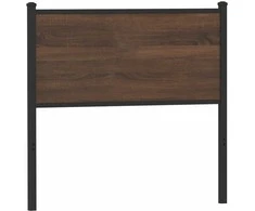 Pakaitinis galvūgalis, ruda ąžuolo spalvos, 90cm, mediena ir plienas