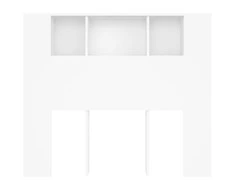 Galvūgalis-spintelė, baltos spalvos, 120x18,5x102,5cm
