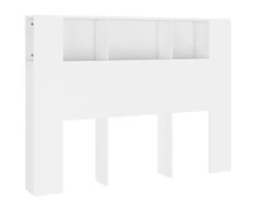Galvūgalis-spintelė, baltos spalvos, 140x18,5x104,5cm
