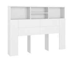Galvūgalis-spintelė, baltos spalvos, 140x19x103,5cm