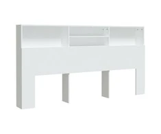 Galvūgalis-spintelė, baltos spalvos, 200x19x103,5cm
