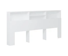 Galvūgalis-spintelė, baltos spalvos, 220x19x103,5cm