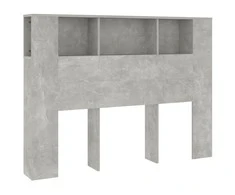 Galvūgalis-spintelė, betono pilkos spalvos, 140x18,5x104,5cm