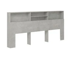 Galvūgalis-spintelė, betono pilkos spalvos, 220x19x103,5cm
