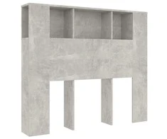 Galvūgalis-spintelė, betono pilkos spalvos, 120x18,5x102,5cm