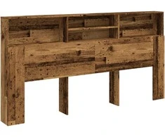 Galvūgalis-spintelė, medienos, 200x19x103,5cm, apdirbta mediena