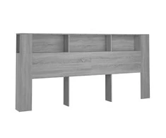 Galvūgalis-spintelė, pilkos ąžuolo spalvos, 220x18,5x104,5cm