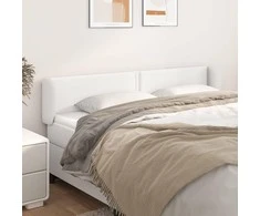 Galvūgalis su auselėmis, baltos,203x23x78/88cm, dirbtinė oda
