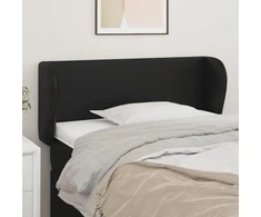 Galvūgalis su auselėmis, juodos,83x23x78/88cm, dirbtinė oda