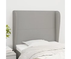 Galvūgalis su auselėmis, pilkas, 83x23x118/128cm, audinys