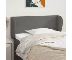 Galvūgalis su auselėmis, pilkos,83x23x78/88cm, dirbtinė oda