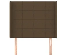 Galvūgalis su auselėmis, rudas, 103x16x118/128cm, audinys