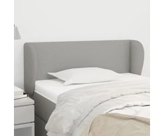 Galvūgalis su auselėmis, šviesiai pilkos,83x23x78/88cm, audinys