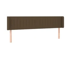 Galvūgalis su auselėmis, tamsiai rudos,183x16x78/88cm, audinys