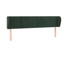 Galvūgalis su auselėmis, tamsiai žalia,183x23x78/88cm, aksomas