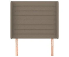 Galvūgalis su auselėmis, taupe, 103x16x118/128cm, audinys