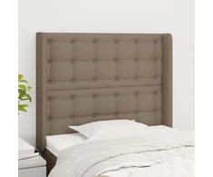 Galvūgalis su auselėmis, taupe, 103x16x118/128cm, audinys