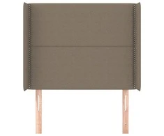 Galvūgalis su auselėmis, taupe, 103x16x118/128cm, audinys
