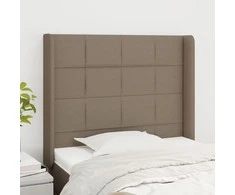 Galvūgalis su auselėmis, taupe, 103x16x118/128cm, audinys