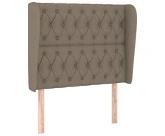 Galvūgalis su auselėmis, taupe, 103x23x118/128cm, audinys