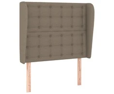 Galvūgalis su auselėmis, taupe, 103x23x118/128cm, audinys