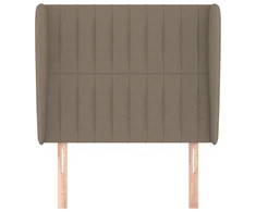 Galvūgalis su auselėmis, taupe, 103x23x118/128cm, audinys