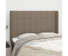 Galvūgalis su auselėmis, taupe, 147x16x118/128cm, audinys